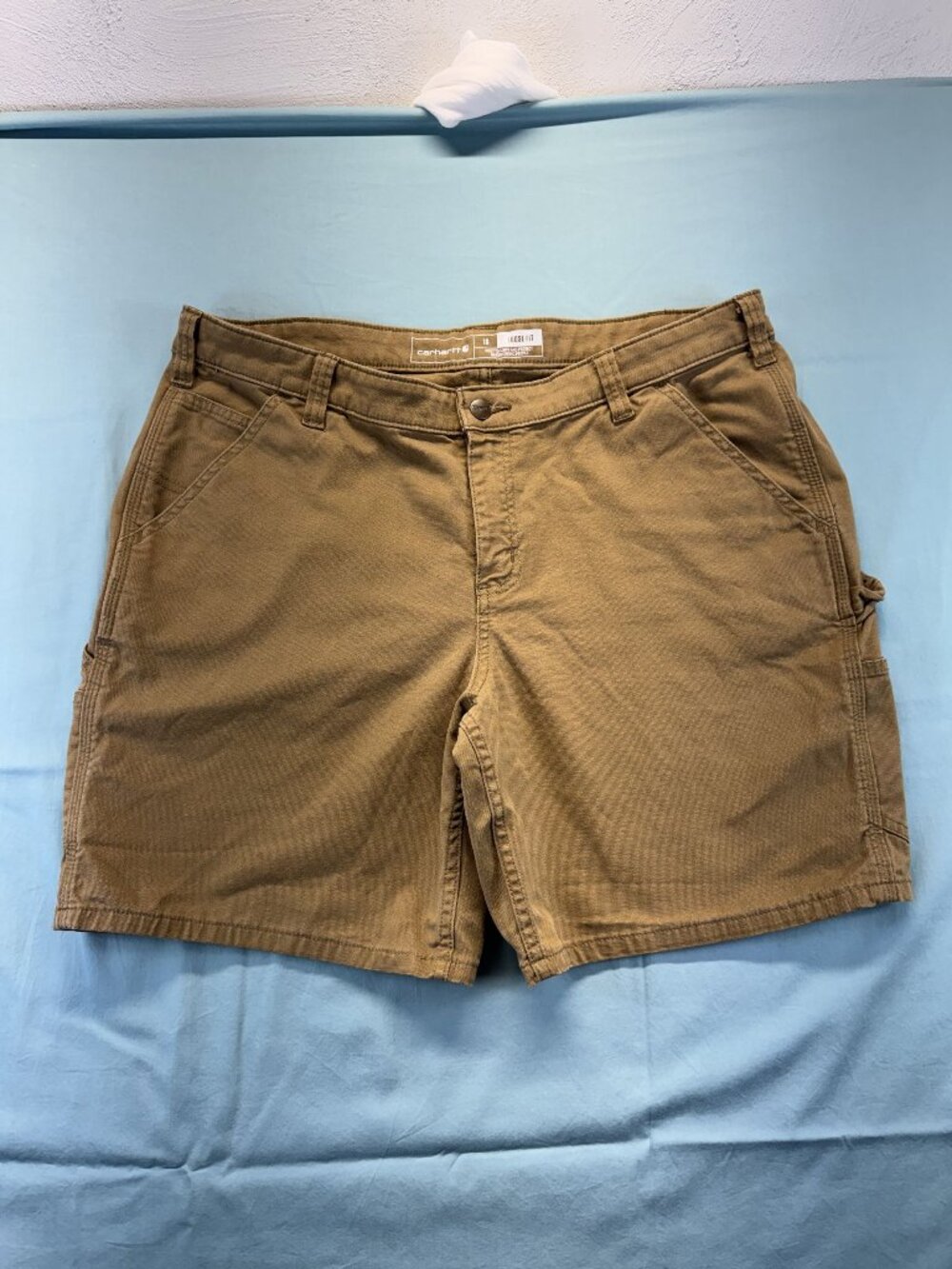 Carhartt Women's Canvas Work Short Sz 16 Loose Fit